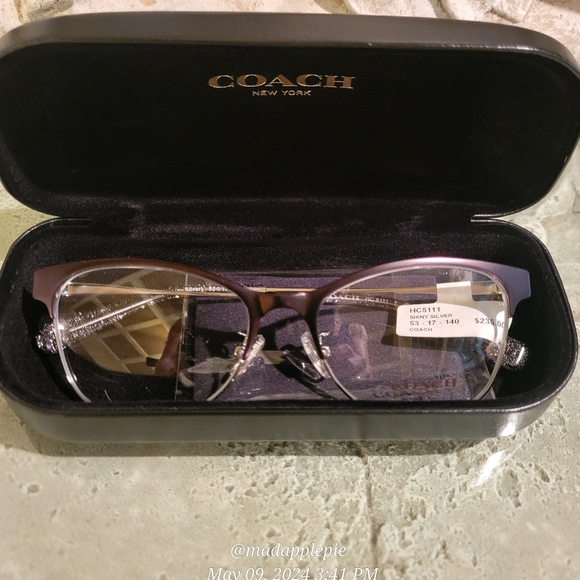 Coach HC5111 Perscription Eyeglass Frames Only Metal Cat Eye Designer #87 - Picture 17 of 17